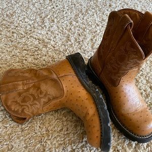 Ostrich Skin Cowgirl Boots